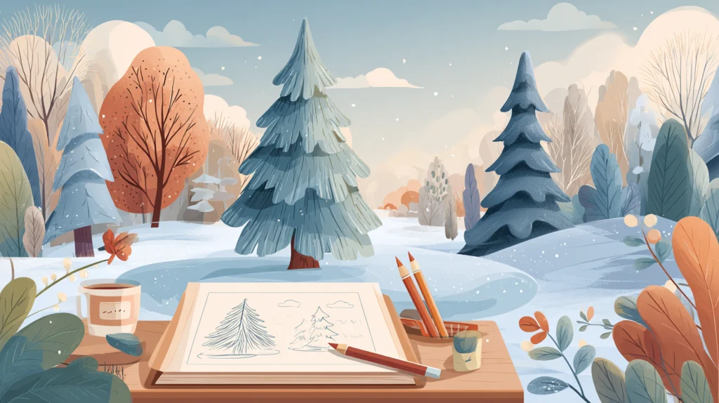 Coloriage pour Noël à imprimer